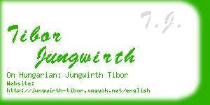 tibor jungwirth business card